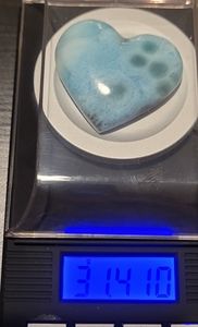 Heart Shaped D.R. Larimar Cabochon